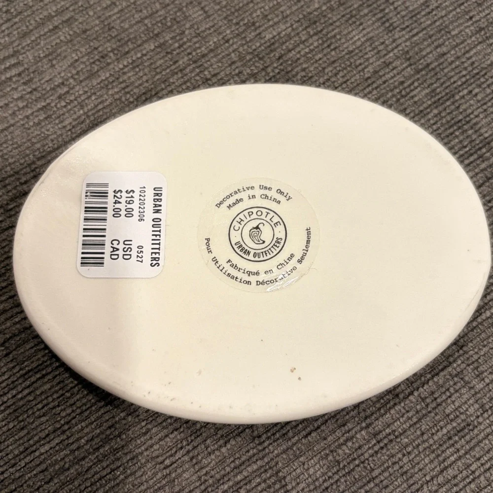 Chipotle Is My Life Ceramic Ring/Trinket Dish - NEVER USED! home decor jewelery - Picture 5 of 7